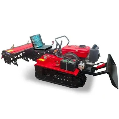 Въртяща се мотофреза с гъсеничен ход